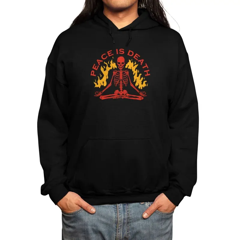 Men's Creative Skeleton-Themed Print Hoodie