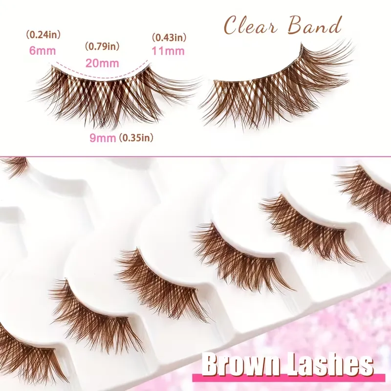 Fluffy Brown Lashes