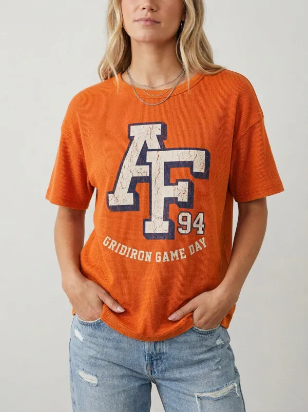 Women's Football Fan AF 94 Gridiron Game Day Printed T-shirt