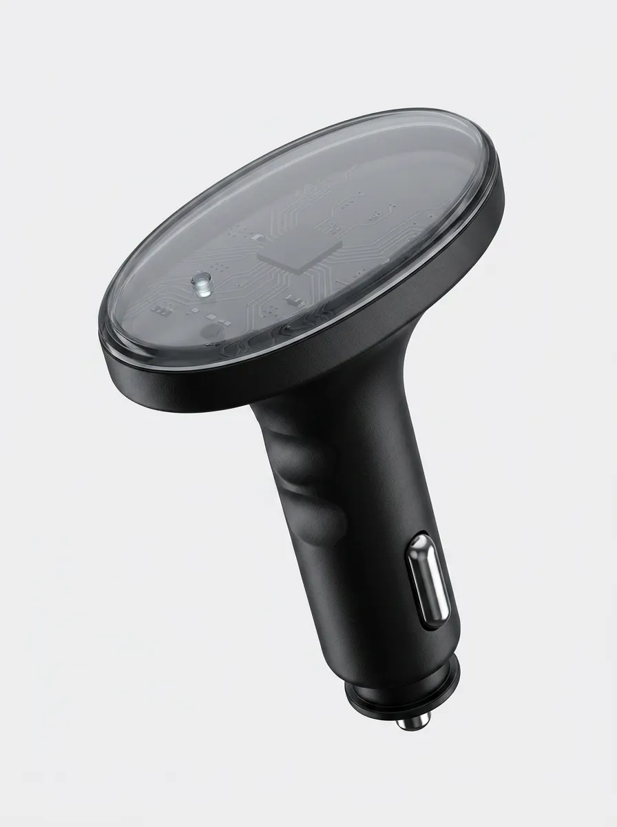 Vehicle Fuel Saver Accessory with Circuit Board Graphic Printed Detail