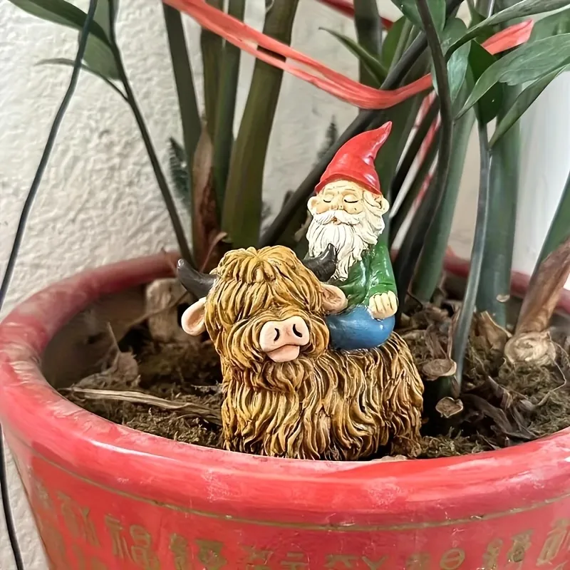 Yak Gnome Garden Decor
