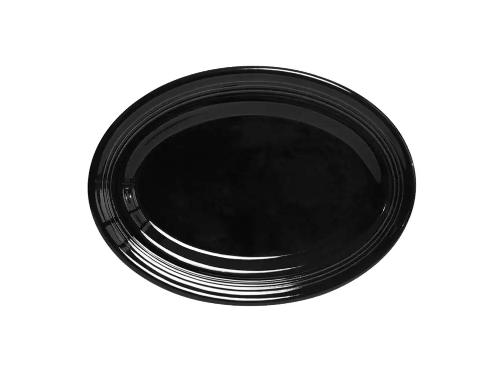 Concentric Pattern Oval Platter