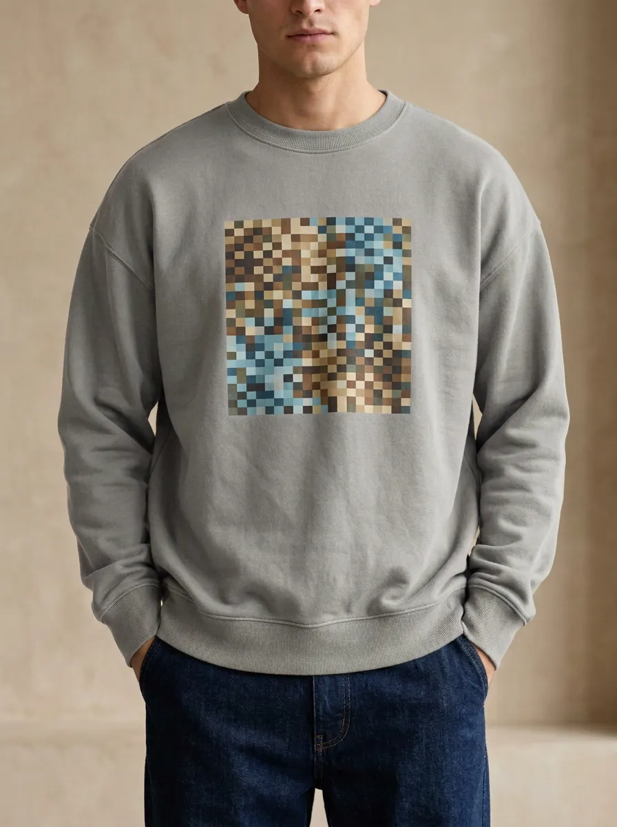 Geometric Pixel Art Hoodie