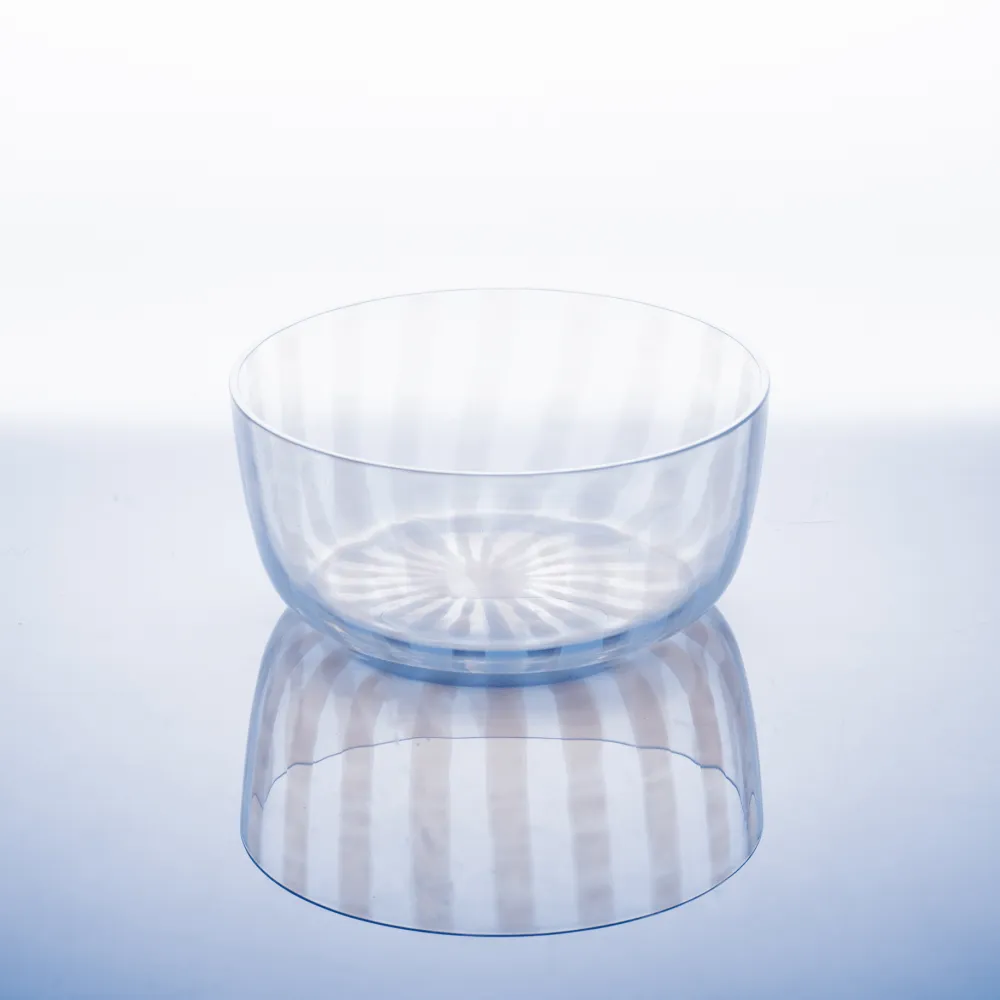 Striped Glass Side Bowl
