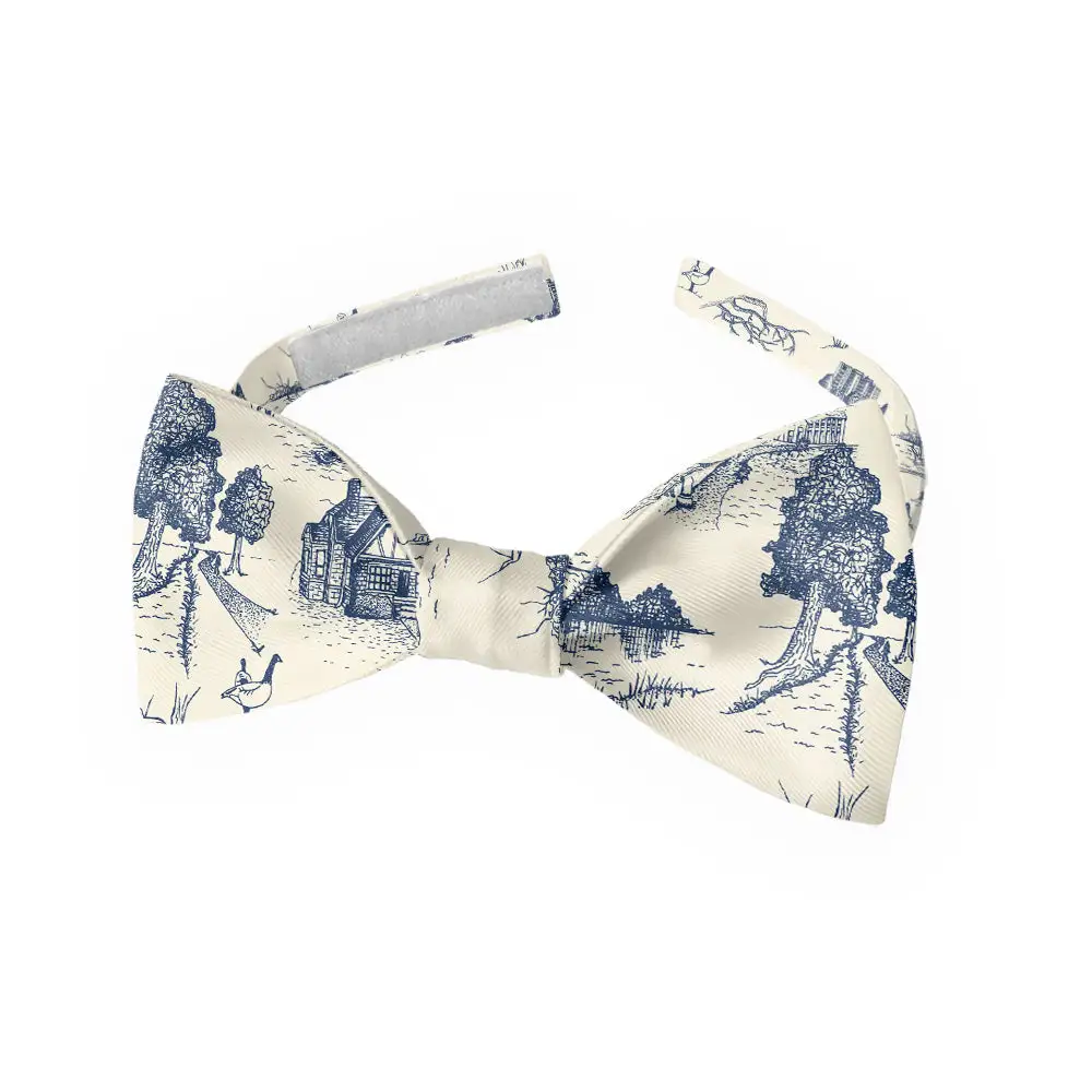 Wash Park Toile Pattern Bow Tie