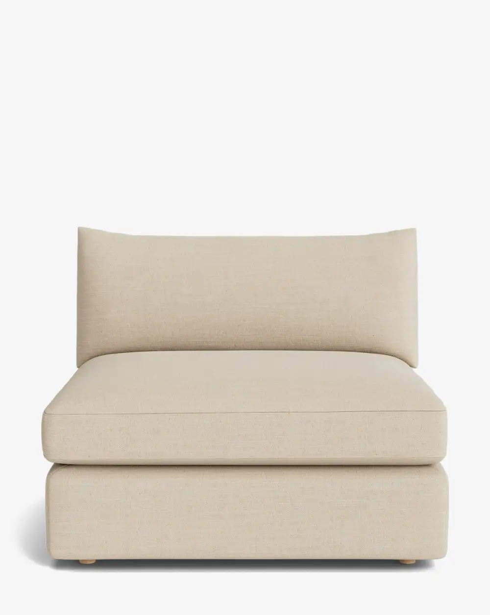 Plush Modular Armless Seat