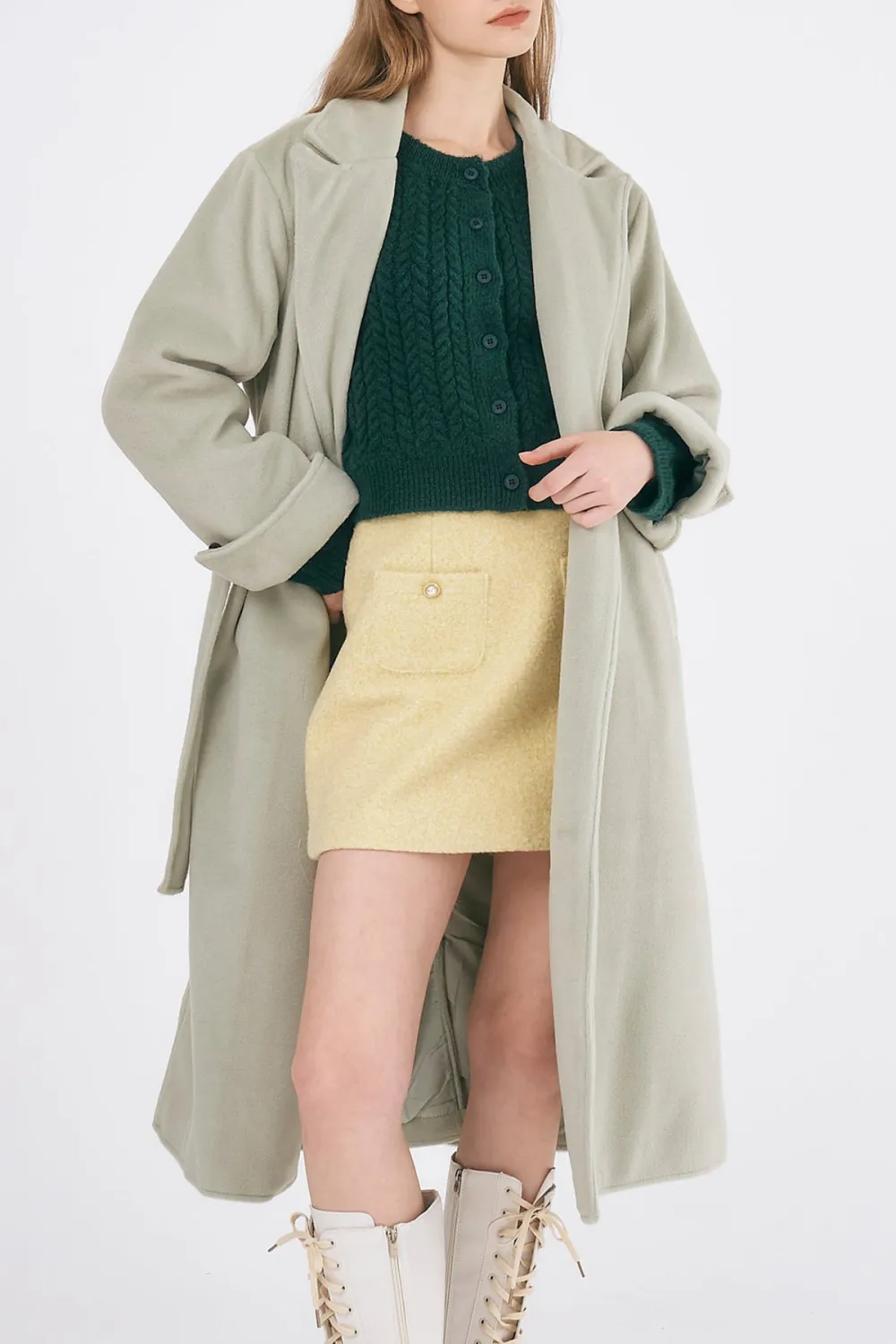 Belted Long Coat