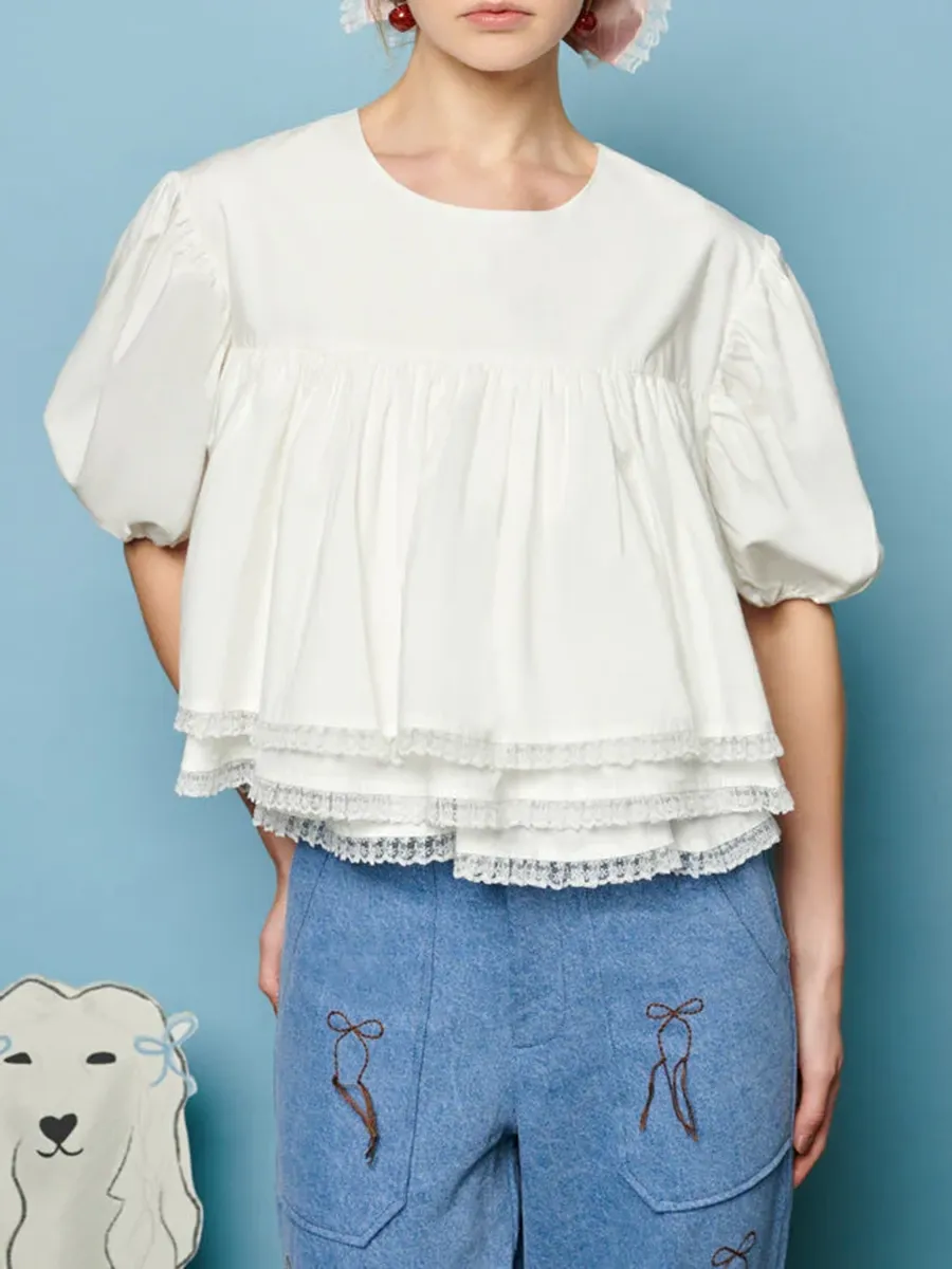 Lace Trim Top