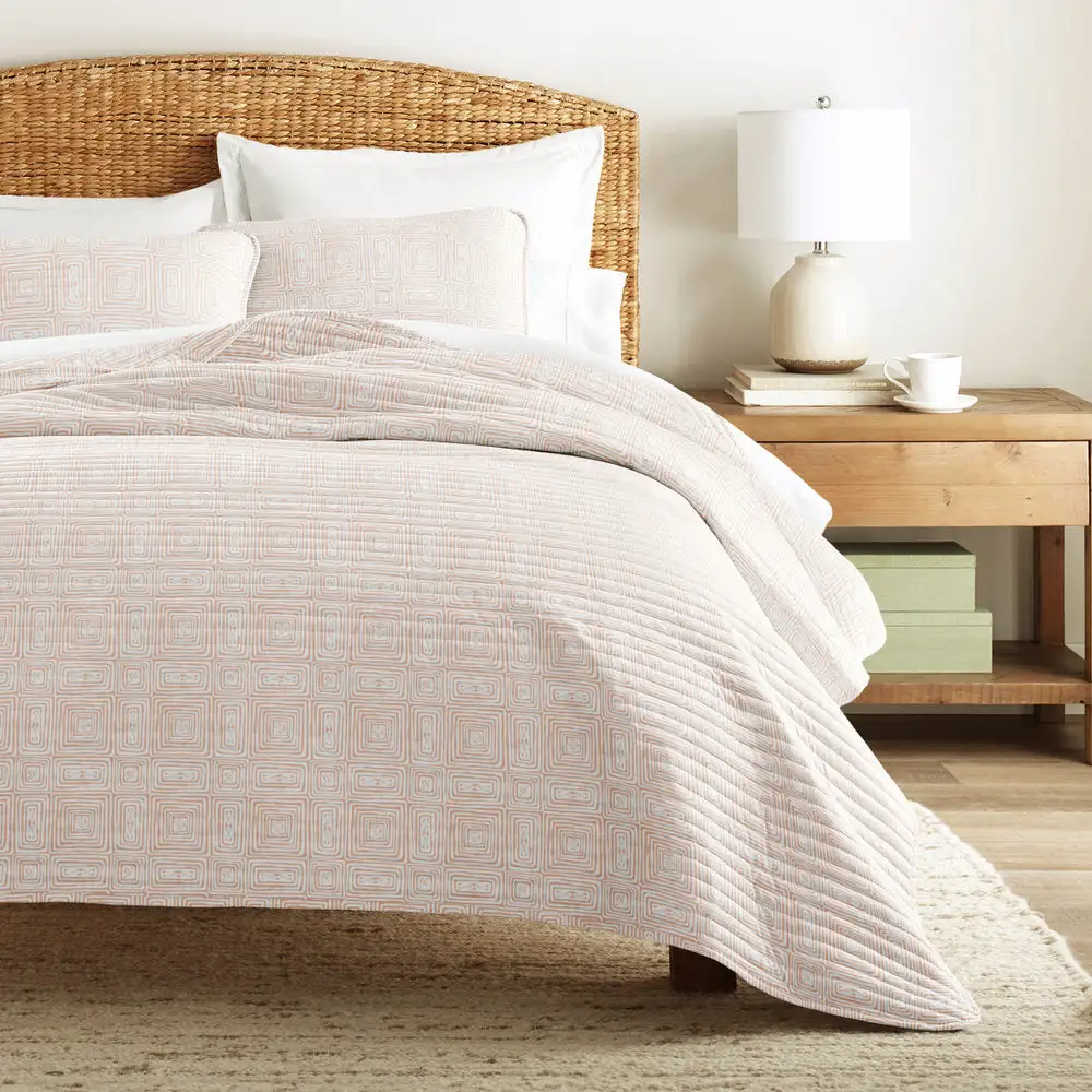 metric Maze Quilted Coverlet Set
