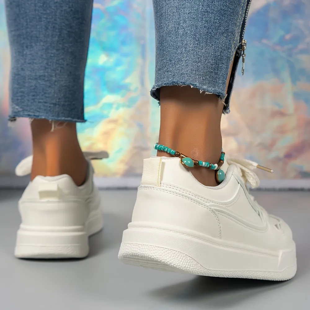 Platform Low Lace Up Sneakers Soft Touch