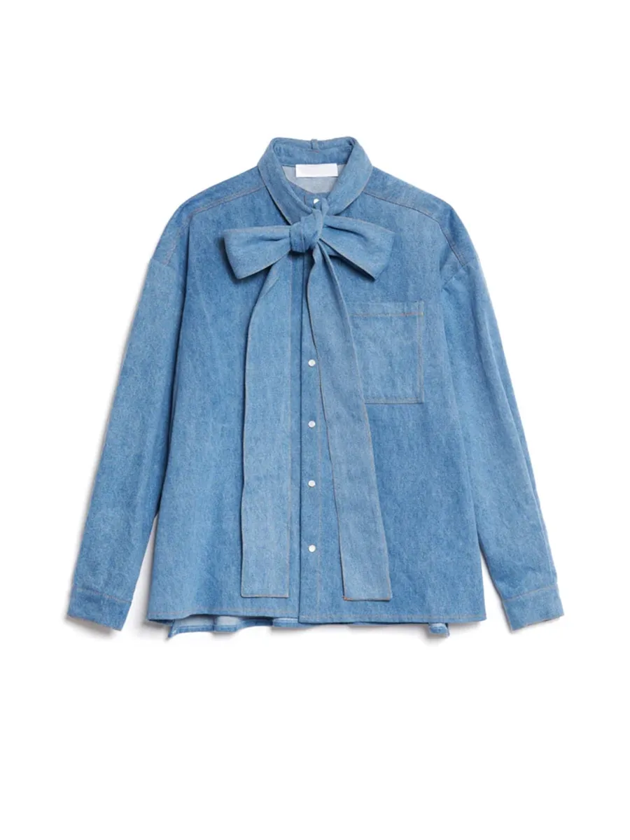 Denim Bow Shirt