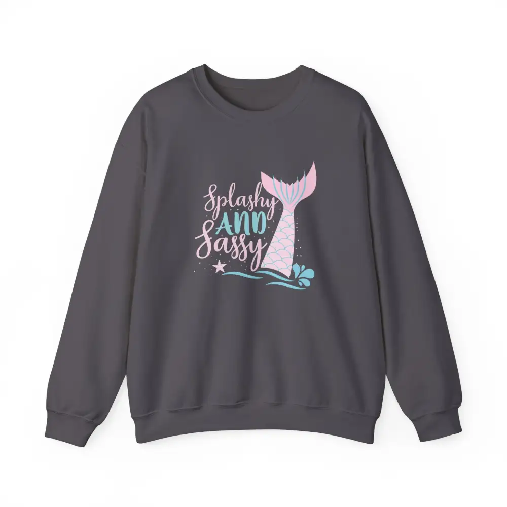 Sassy Mermaid Graphic Crewneck Sweatshirt