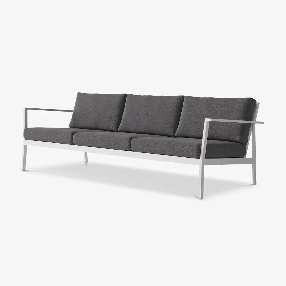 Contemporary Extending Upholstered Aluminium Sofa