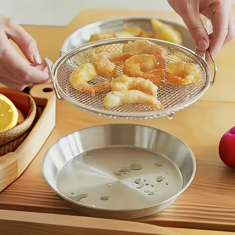 Household Frying Oil Drain Strainer Set