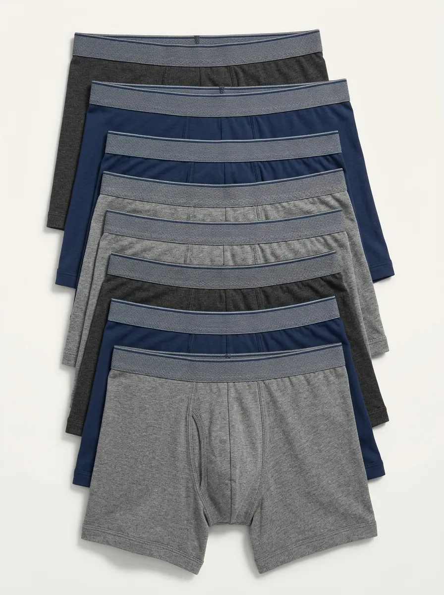Men's Contoured Pouch Striped Pattern 6-Pack Boxer Briefs