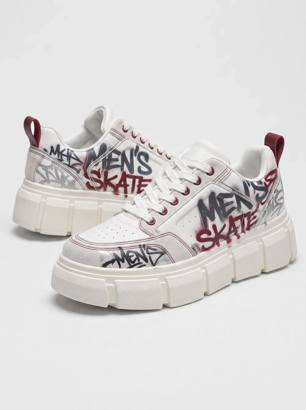 Graffiti Chunky Sole Skate Sneakers