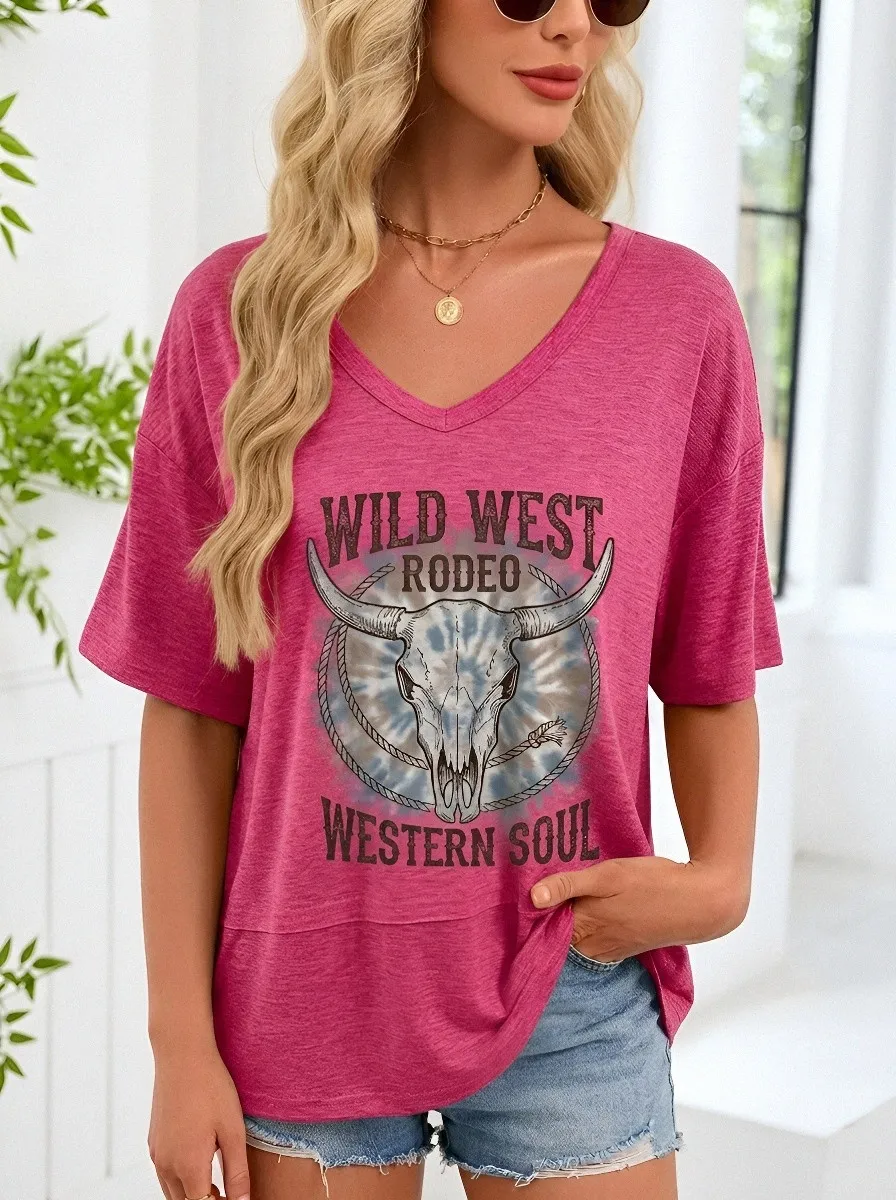 Wild West Rodeo T-Shirt Minimal