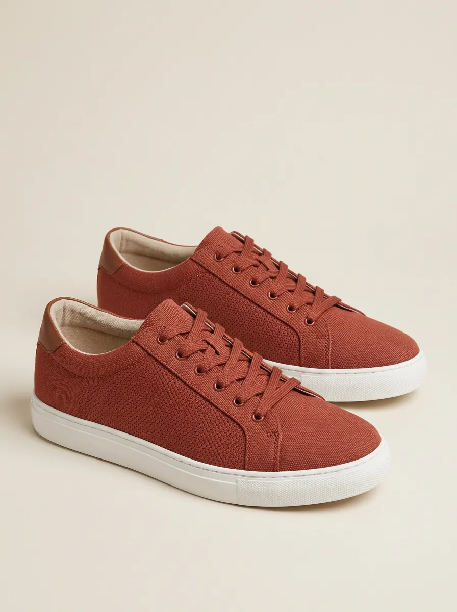 Unisex Minimalist Knit Printed Casual Shoes