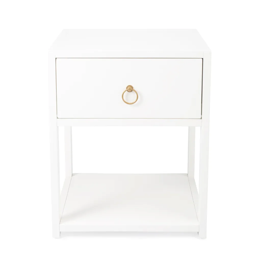Clean Line Drawer Storage Side Table
