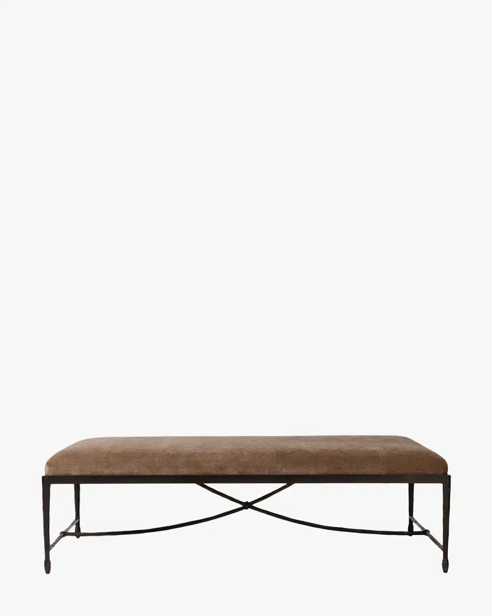 Upholstered Iron Ottoman