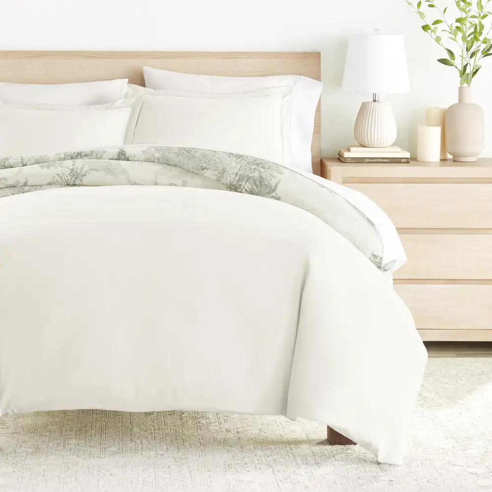 Paradise Toile Pattern Reversible Duvet Cover Set