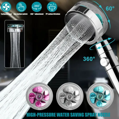 Hand Turbocharged water saving shower/ Shower Handle
