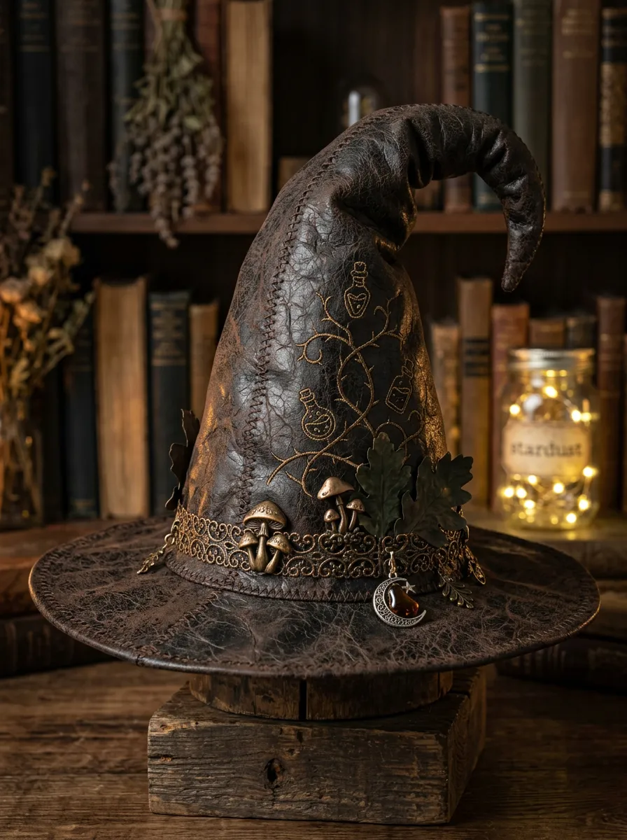Mushroom Halloween Witch Hat