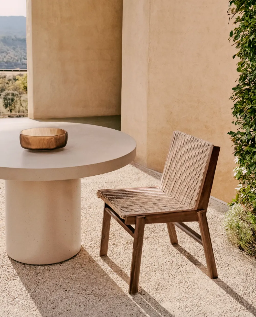 Acacia Hand-Woven Rattan Chair