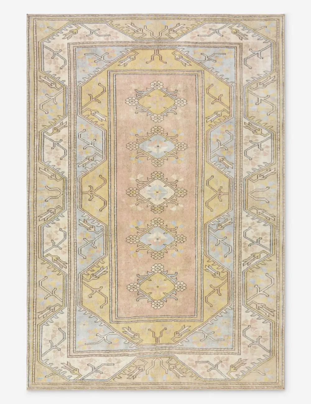 Rich Distinctive Artisan Turkish Inspired Hand Knotted Wool Area Rug