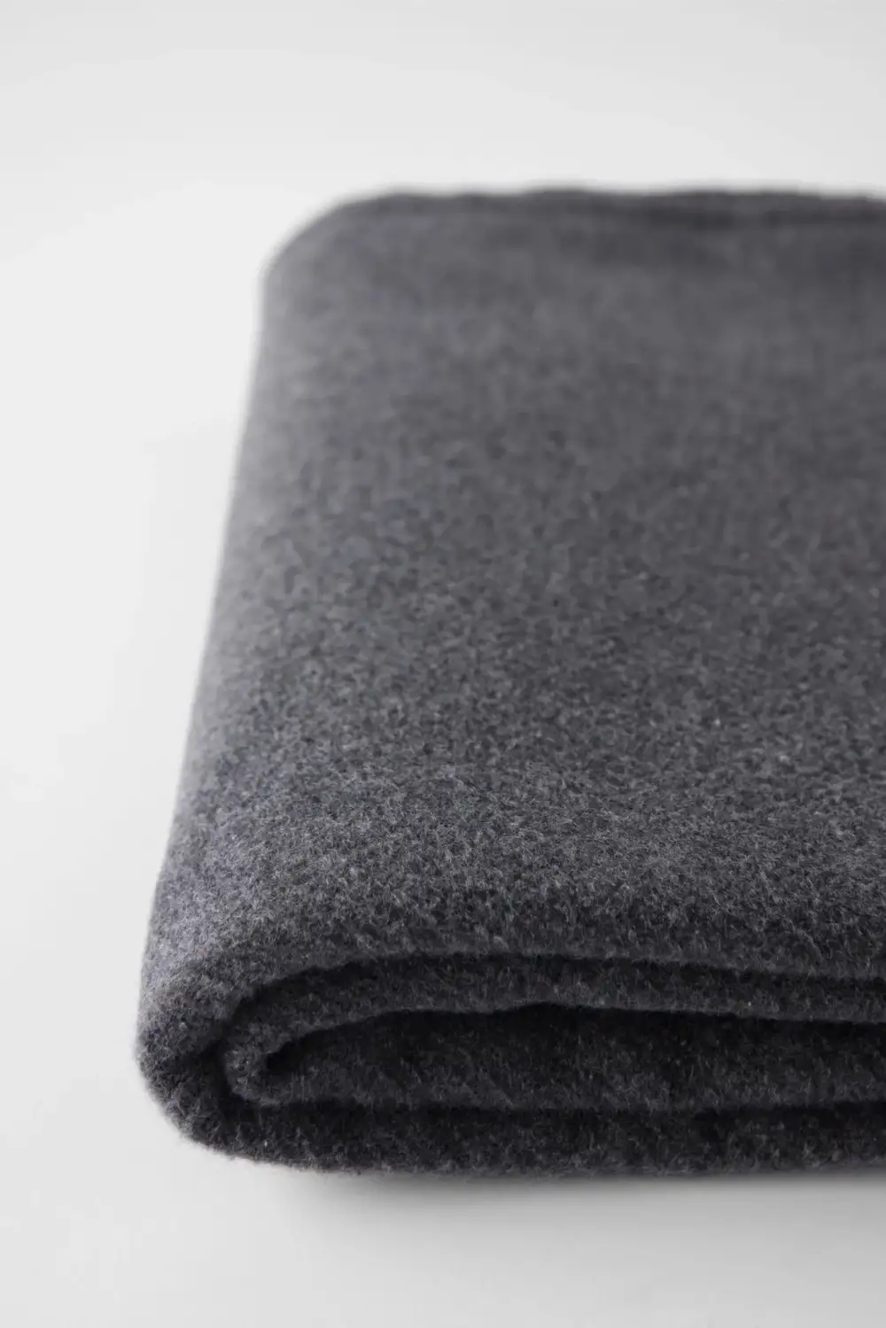 Solid Cotton Blend Throw
