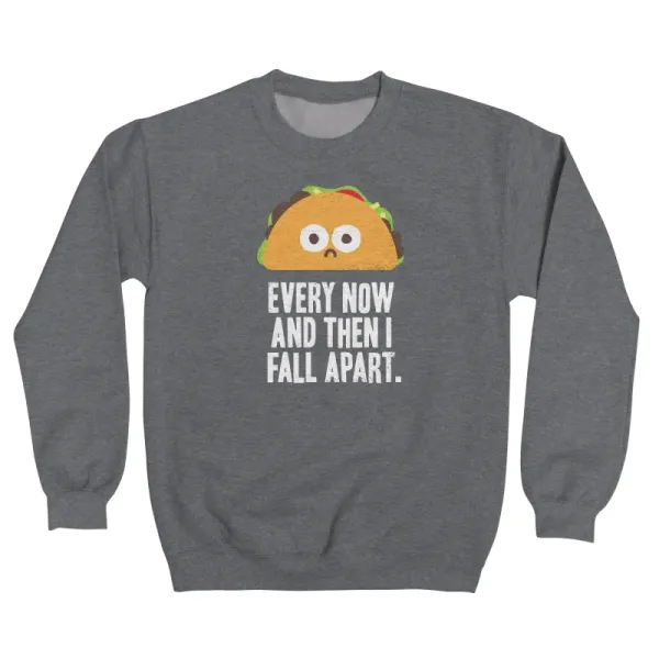 Humorous Taco Design Sweatshirt