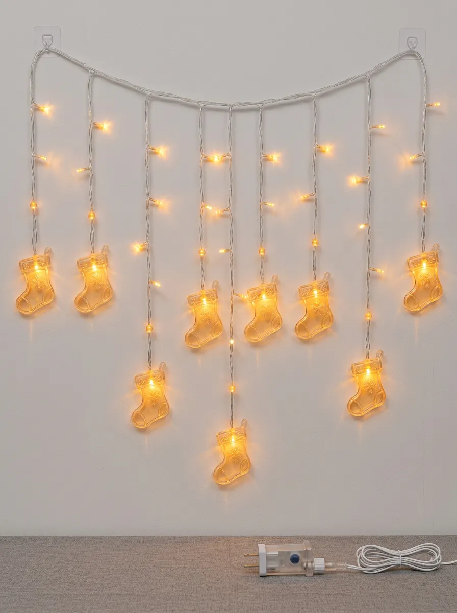 Stocking Shaped Christmas LED String Lights