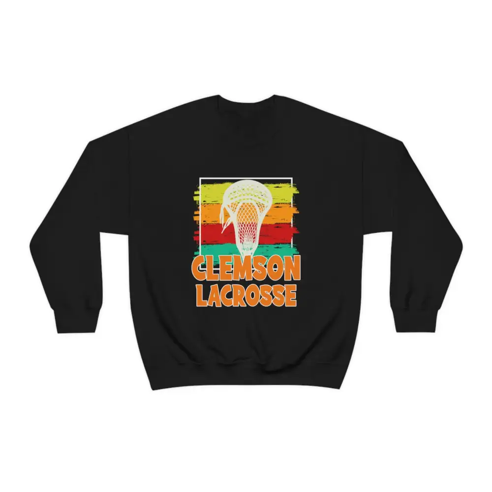 Brush Stroke Lacrosse Graphic Crewneck Sweatshirt