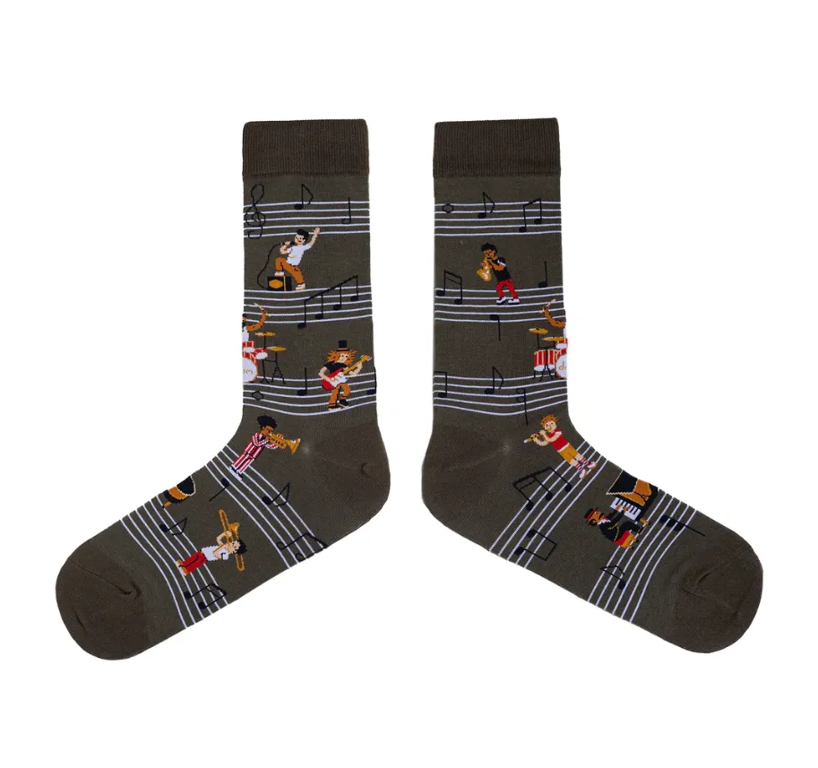 Relaxed Versatile Cotton Crew Socks