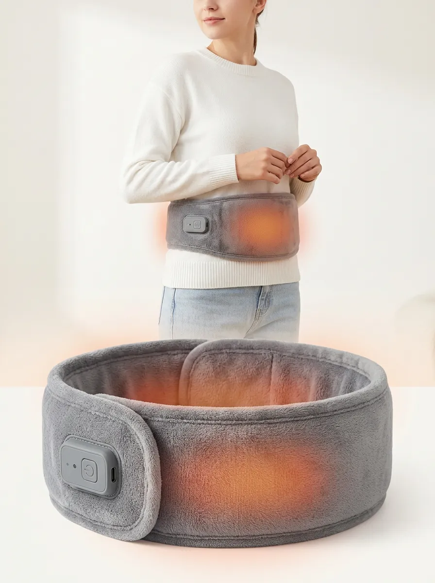 Heated Waist Belt with Electric Massage