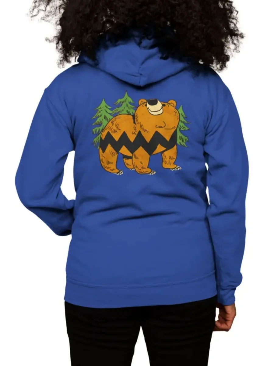 Retro Bear Forest Hoodie