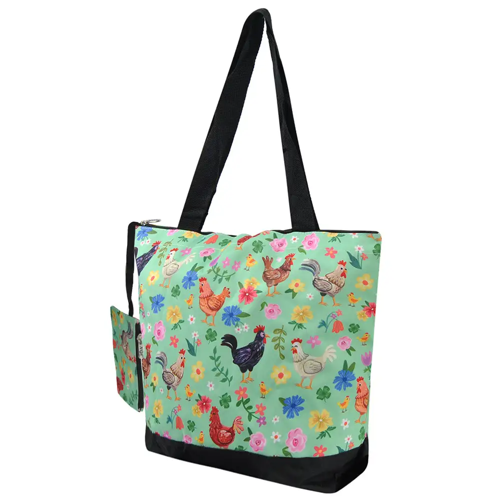 Meadow Print Canvas Tote Bag