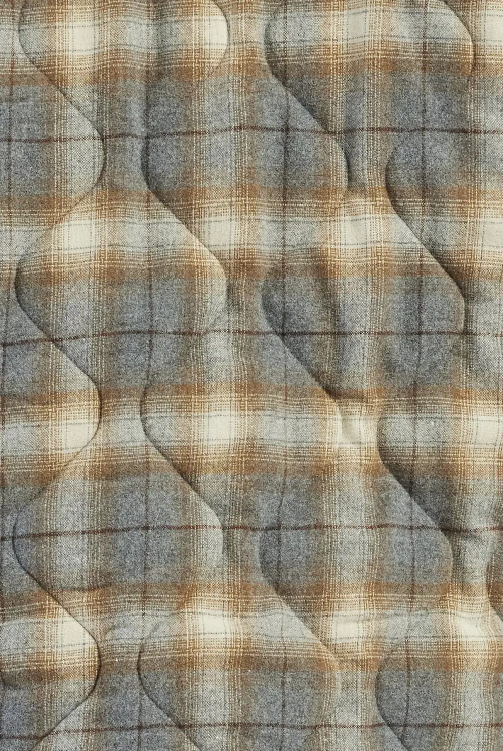 Quilted Plaid Flannel Overshirt Jacket