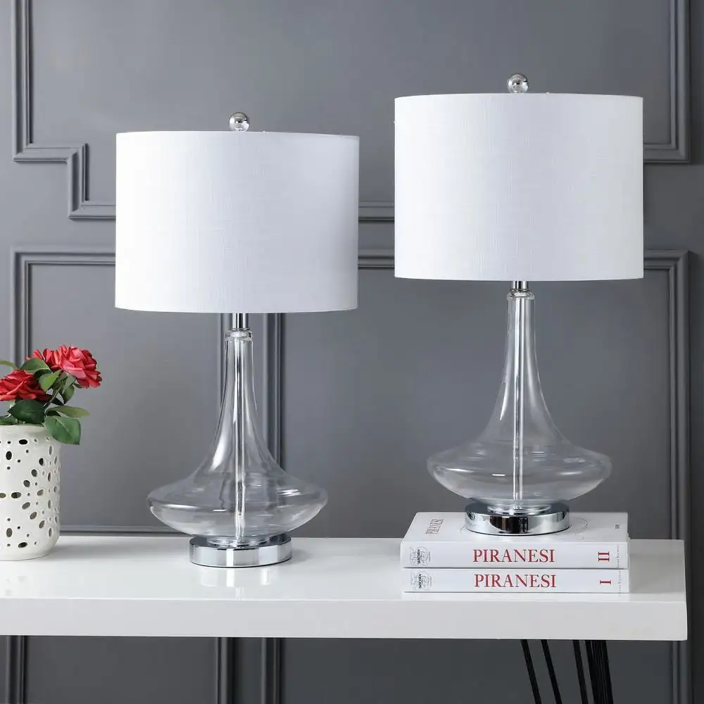 Glass Teardrop LED Table Lamp