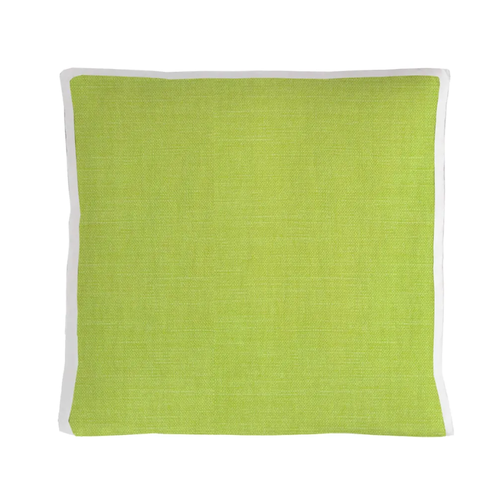 Contrast-Gusset Box Throw Pillow