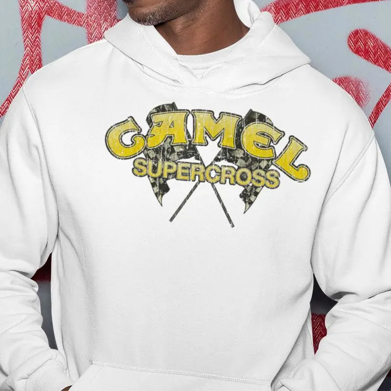 Vintage Sport Lover Supercross Retro Camel Basic Motor Hoodie