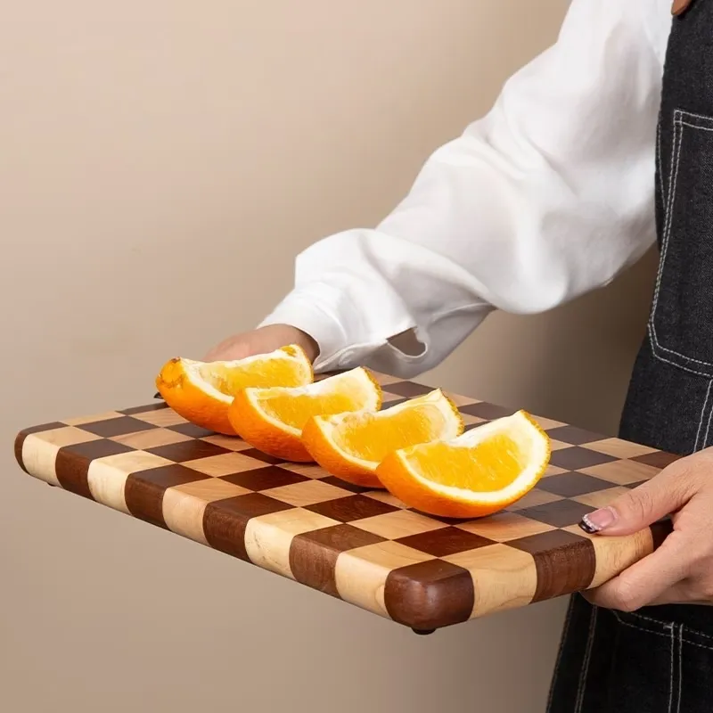 Checkerboard Wood Cutting Board