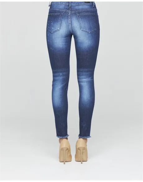 Textured Fleck Denim Jeans
