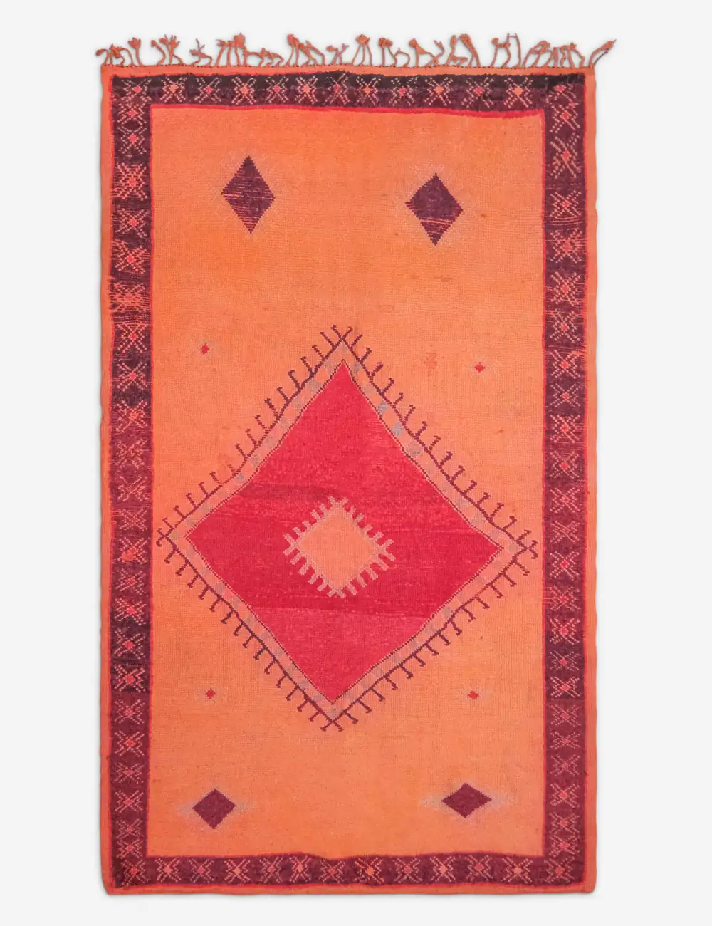 Rich Artisan Moroccan Inspired Hand Knotted Wool Area Rug