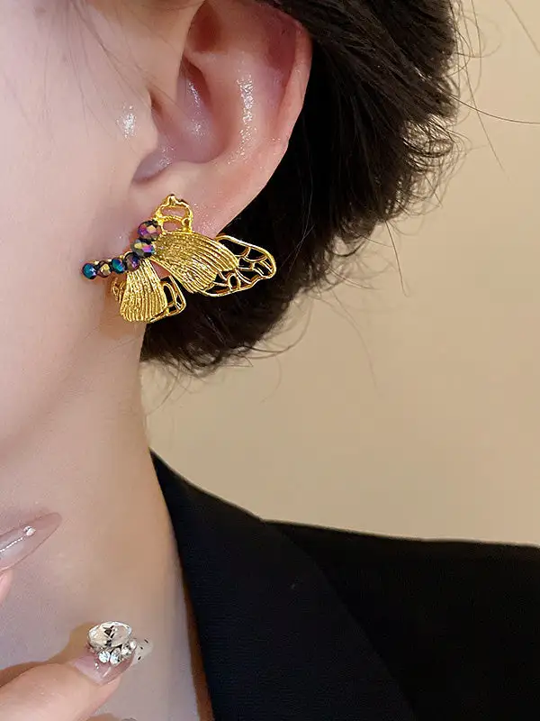 Refined Floral Drop Earrings