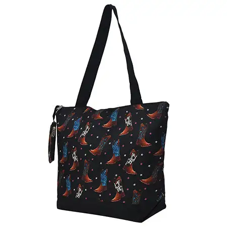 Footwear Motif Canvas Tote Bag