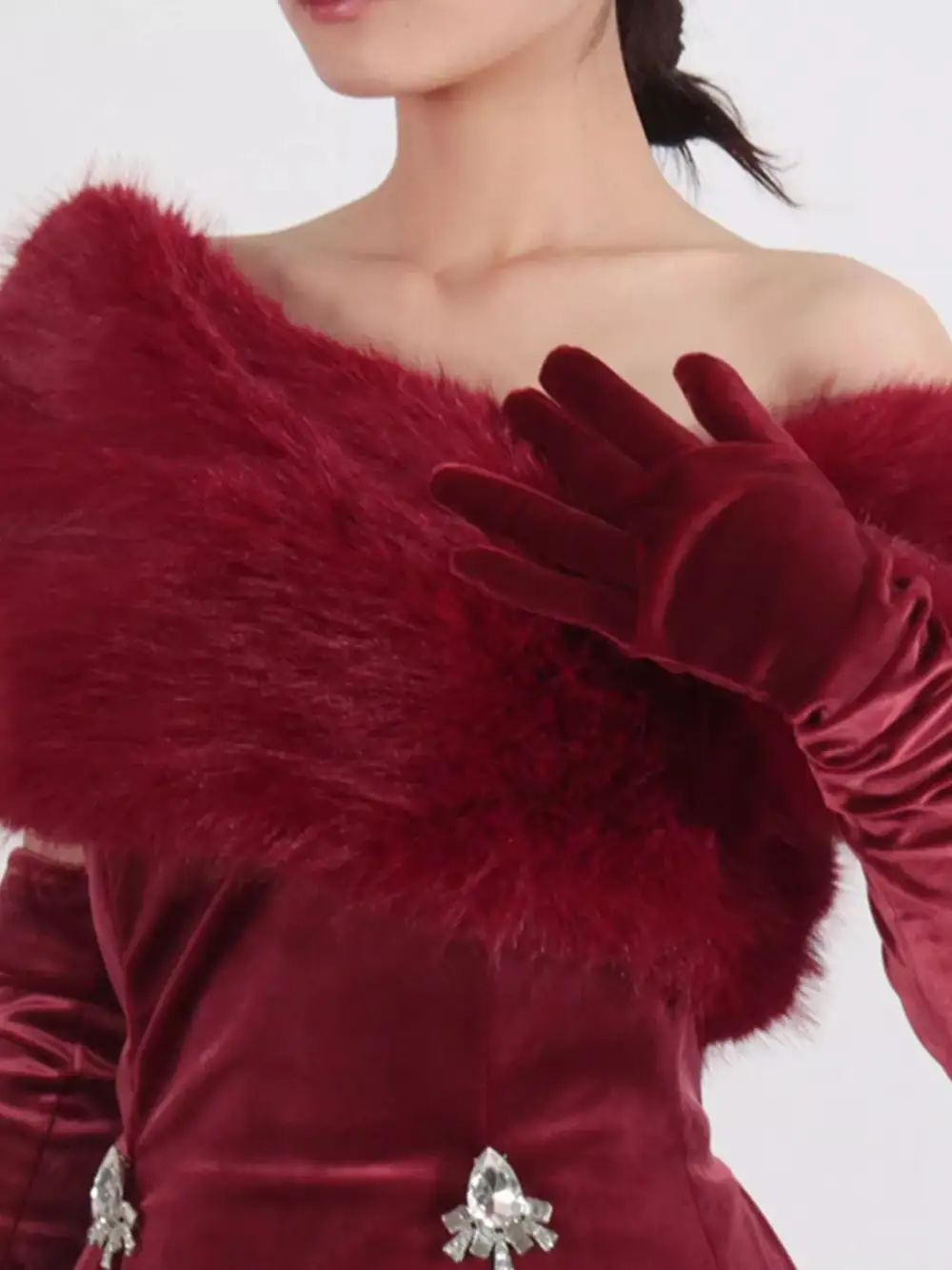Fuzzy Mini Dress