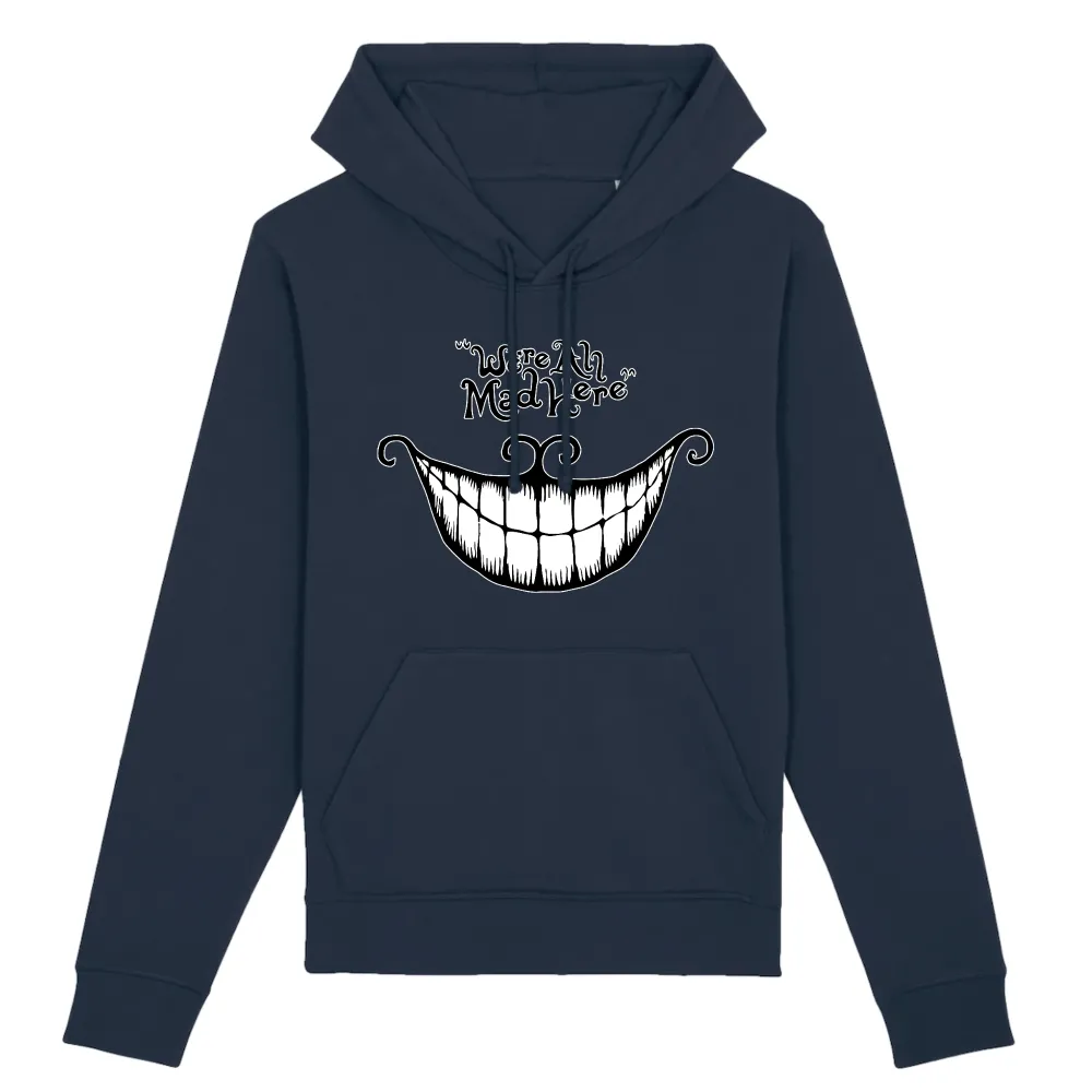 Grinning Cat Graphic Pullover Hoodie