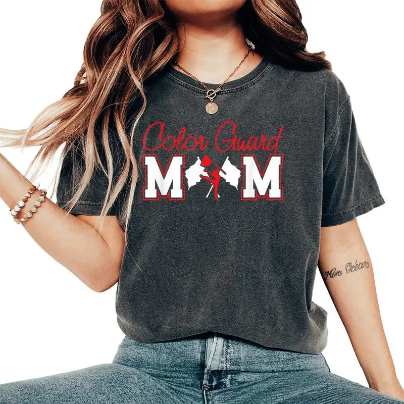 Winter Color Guard Color Guard Mom Women's Oversized Comfort T-Shirt