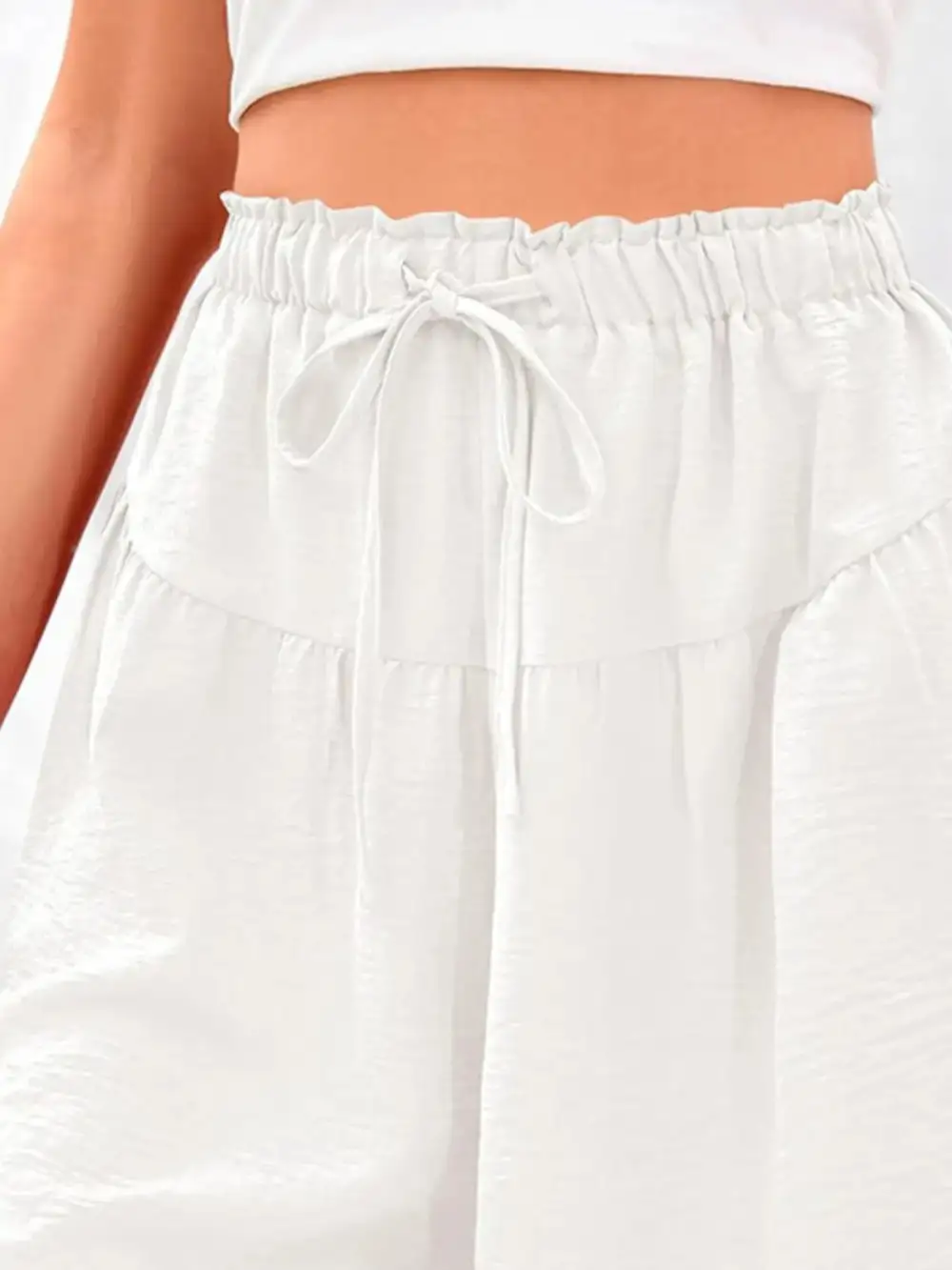 Pull On Drawstring Waist Shorts